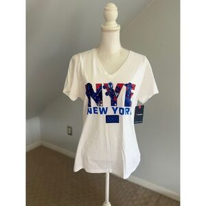 Fanatics Overwatch League NY Excelsior City Hero V-Neck‎ T-Shirt Large